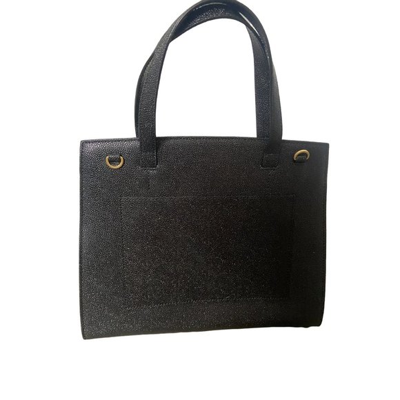 Ted Baker NWOT Bow Shoulder Bag with Removable Strap Black Gold Medium - Picture 4 of 8